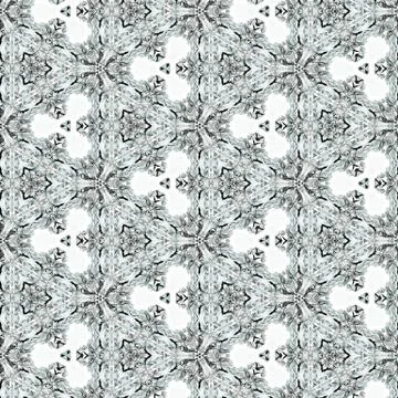 Elegant and ornamental monochromatic pattern and designs on solid sheet Stock Illustration