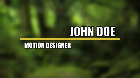 Elegant Animated Lower Thirds After Effects stock