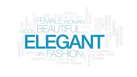 Elegant animated word cloud. Kinetic typography. Stock Footage 106515093
