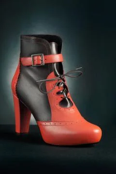 Elegant ankle boot Stock Photos