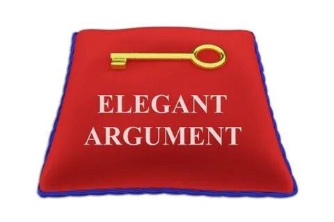Elegant Argument concept 库存插图