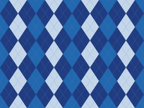 Elegant argyle pattern in shades of blue.  Perfect for backgrounds, textiles, Illustrazione stock