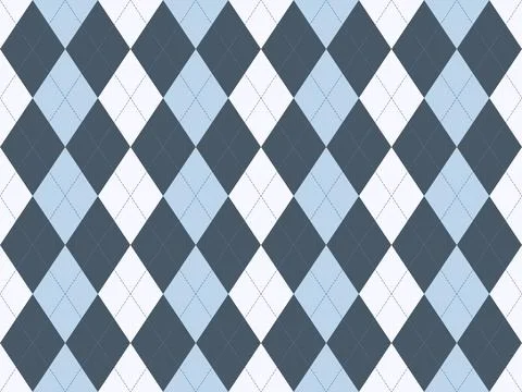 Elegant argyle pattern in soft blue and gray hues.  Perfect for backgrounds.. Stock Illustration