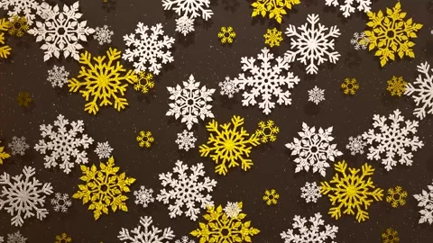 An elegant array of intricate snowflakes sparkling against a subtle backdrop  Stock Footage 313486173