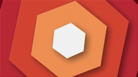 Elegant Background With Rotating Hexagons Stock Footage 127335864