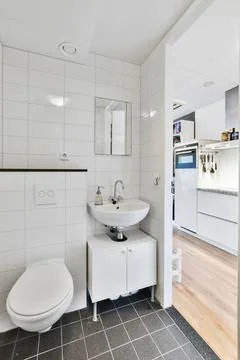 Elegant bathroom design Stock Photos