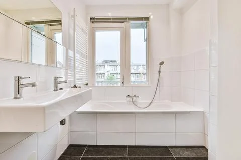 Elegant bathroom design Stock Photos