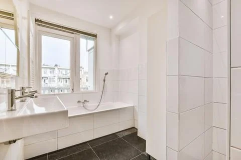 Elegant bathroom design Stock Photos