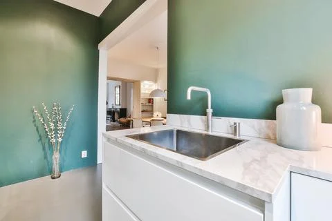 Elegant bathroom design Stock Photos