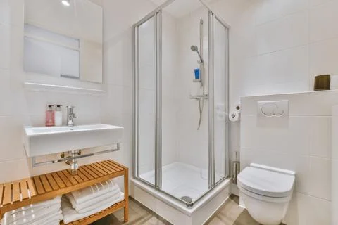 Elegant bathroom design Stock Photos