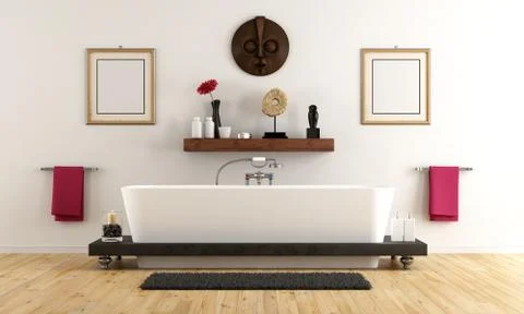 Elegant bathroom Stock Illustration