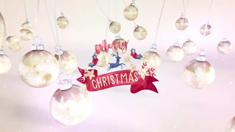 Elegant Baubles Swing After Effects stock