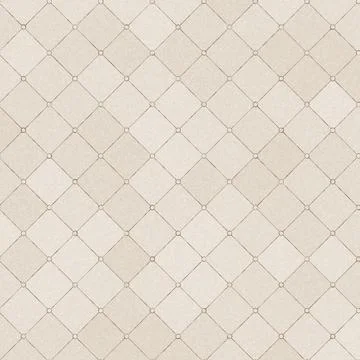 Elegant beige diamond tile pattern with circular accents for classic Stock Illustration