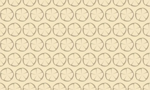 Elegant beige floral pattern.  Subtle, repeating design perfect for backgroun Stock Illustration