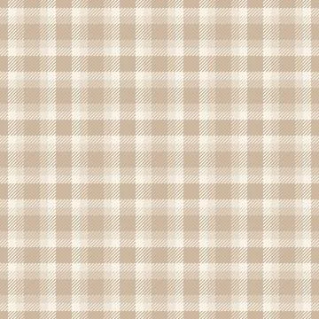 Elegant beige tartan seamless pattern, a classic plaid textile design. This s Illustrazione stock