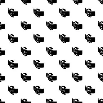 Elegant belt buckle pattern seamless Ilustração Stock