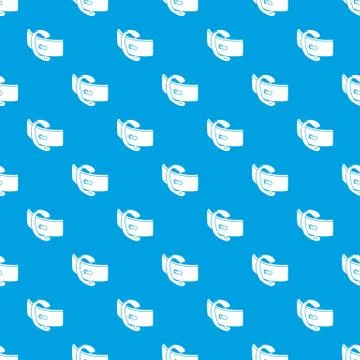 Elegant belt buckle pattern seamless blue Ilustração Stock