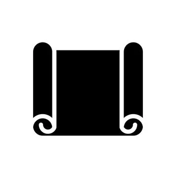 Elegant Black and White Scroll Design for Decorative Purposes Stock Illustration