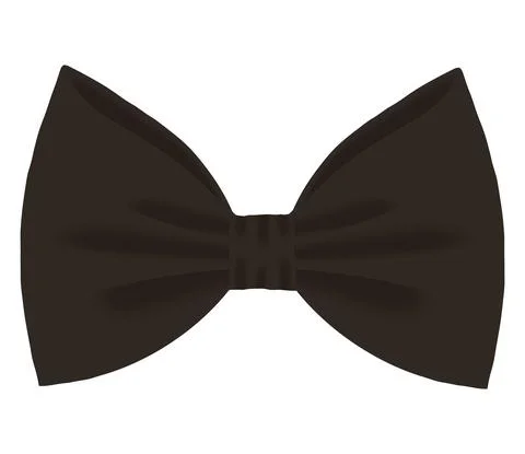 Elegant black bowtie Stock Illustration