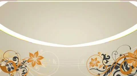 Elegant Blooms Flourish Lower Third HD Stock Footage 10870708