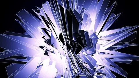 Elegant Blue Abstract With Snowflakes. Stock Footage 82651718