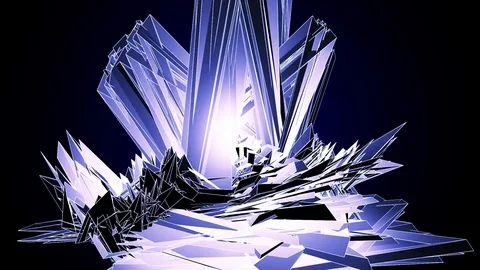 Elegant Blue Abstract With Snowflakes. Vídeos de archivo 82701301
