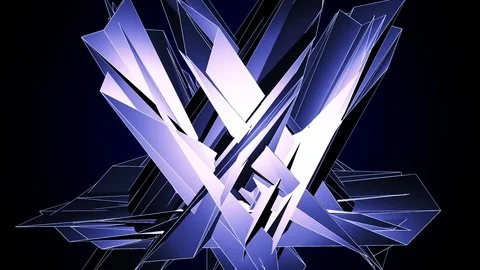 Elegant Blue Abstract With Snowflakes. Vidéo 82708448