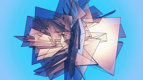 Elegant Blue Abstract With Snowflakes. 動画素材 82766498