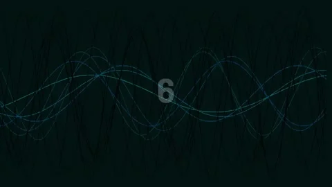 Elegant blue and white wave animation abstract background design loop Stock Footage 342093355