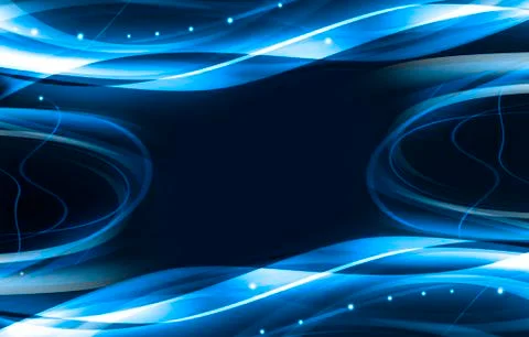Elegant blue background with waves イラスト素材