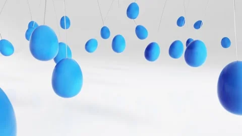 Elegant Blue Eggs Swing Video stock 306149369
