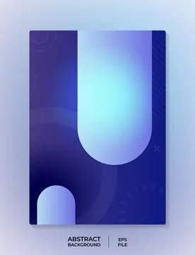 Elegant Blue Gradient Abstract Background Design Perfect for Modern Stock Illustration