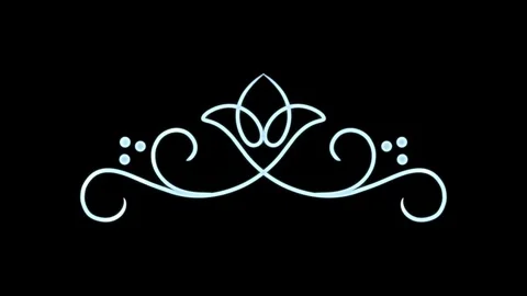 Elegant Blue Light Particles Background Loop | Romantic Luxury Motion Stock Footage 319424544