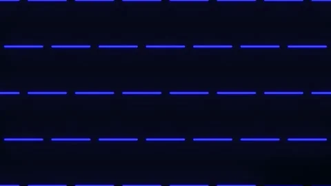 Elegant blue line pattern adorns dark background with balanced vertical Stock Footage 303540091