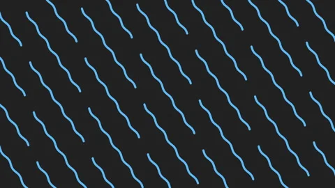 Elegant blue line seamless pattern on black background Stock Footage 251964932