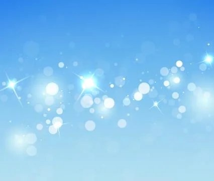 Elegant Blue Vector Bokeh Background For Luxury Premium Design Stock-Illustration