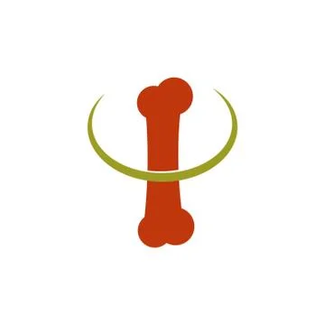 Elegant bone vector design template illustration Stock Illustration