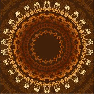 Elegant border set five version Stock Illustration