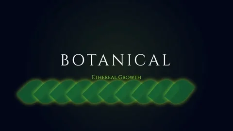 Elegant botanical text overlay featuring vibrant green leaf elements on dee.. Stock Footage 337576568