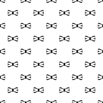 Elegant bow tie pattern seamless vector Stock Illustration