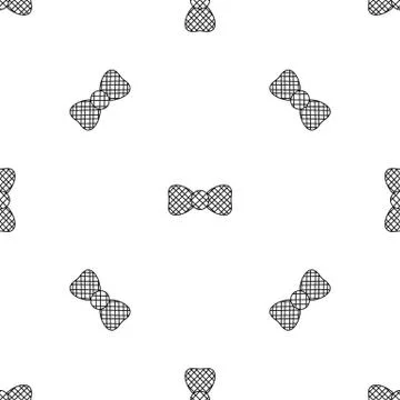 Elegant bow tie pattern seamless vector Stock Illustration