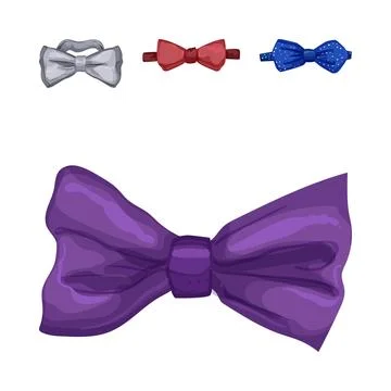Elegant bow ties accessory for formal fashion event Stock Illustration