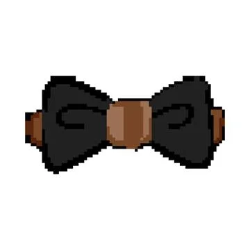 Elegant bow ties men pixel art vector illustration Illustrazione stock