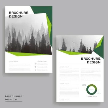 Elegant brochure design Stock Illustration