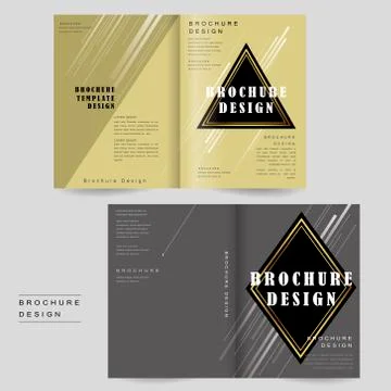 Elegant brochure template Stock Illustration