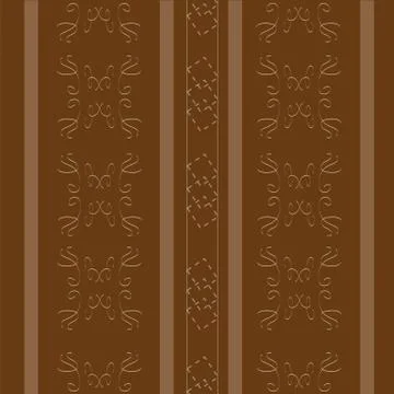 Elegant brown with stripes Stock Illustration