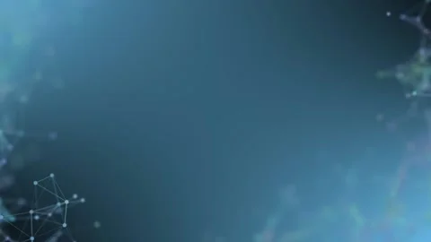 Elegant business background. Digital structures rotate against a blue background Stock Footage 230600928