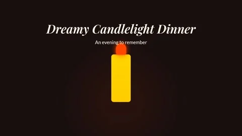 Elegant candlelit dinner setup for romantic memories and celebration backgr.. Stock Footage 337500912