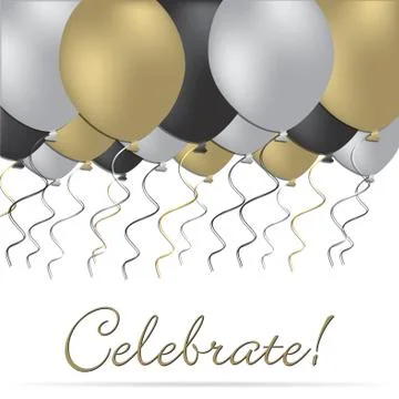 Elegant celebration card in vector format. Stock Illustration