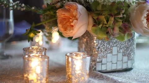 Elegant Centerpiece Stock Footage 25592522